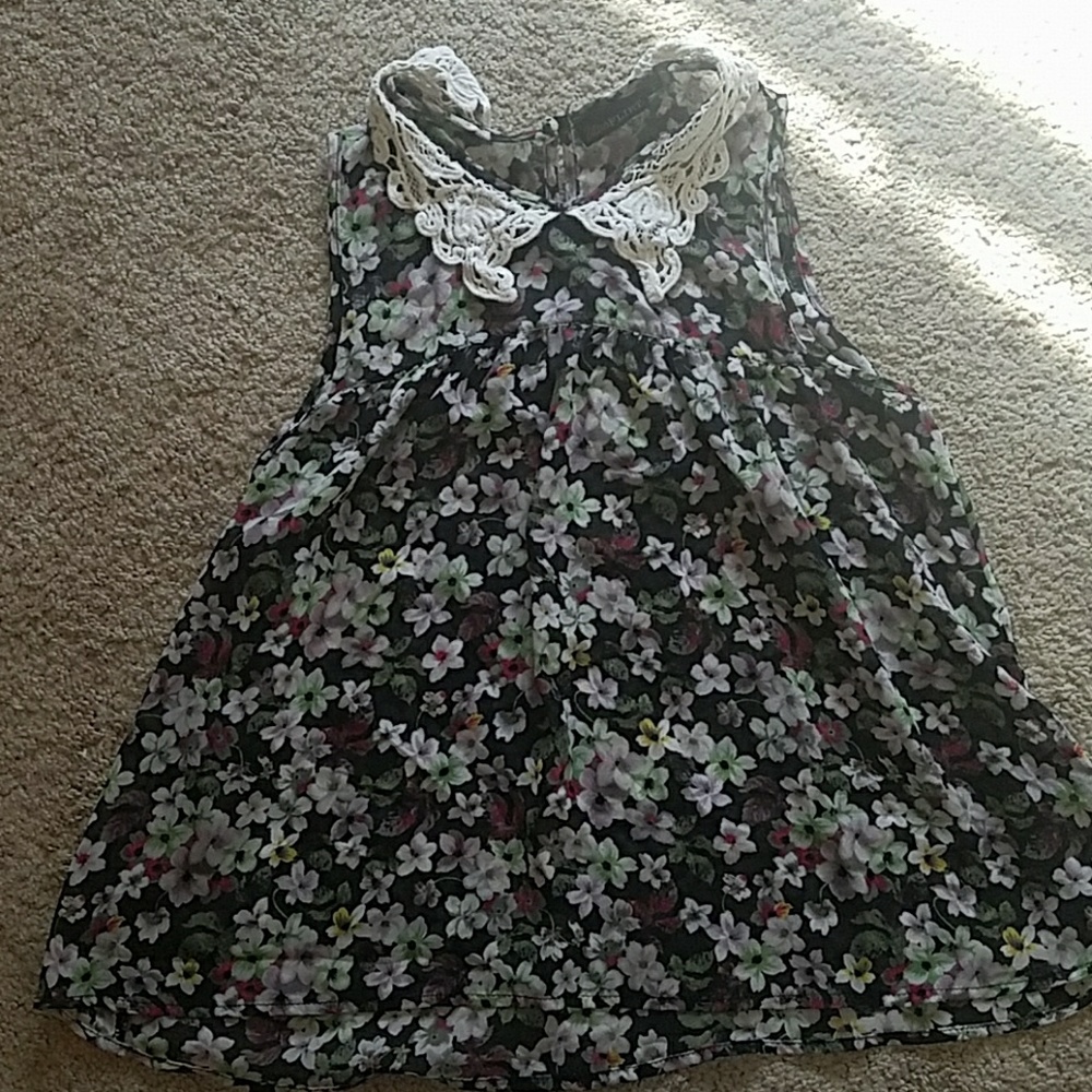 Floral see through blouse